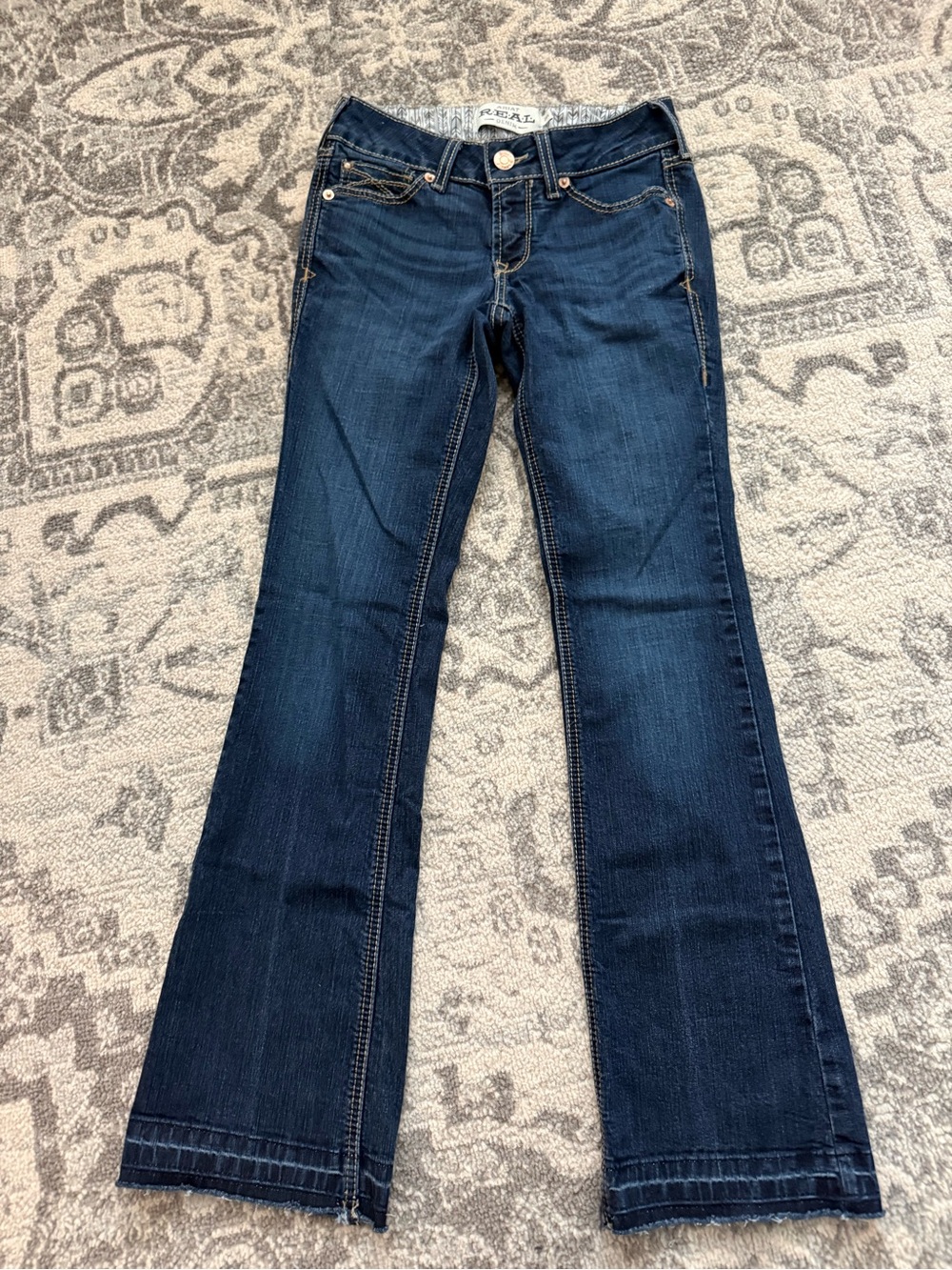 Ariat REAL Denim Arrow Mr Boot Women's Dark Indigo Bootcut Jeans